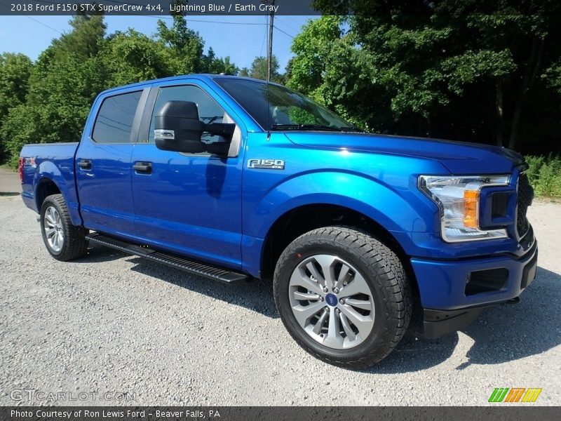 Lightning Blue / Earth Gray 2018 Ford F150 STX SuperCrew 4x4