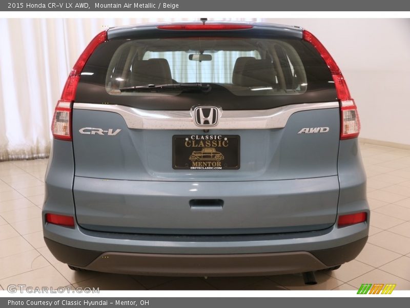Mountain Air Metallic / Beige 2015 Honda CR-V LX AWD