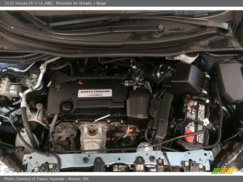 Mountain Air Metallic / Beige 2015 Honda CR-V LX AWD
