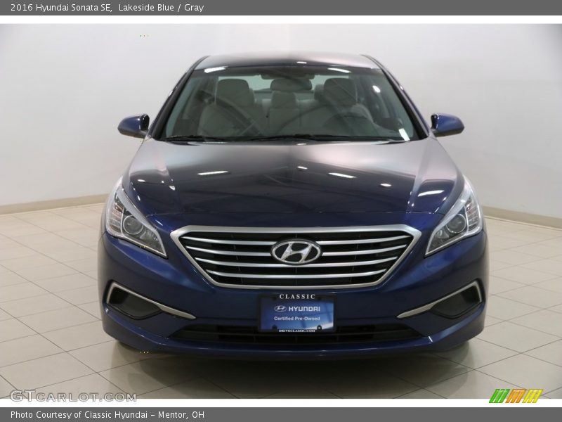 Lakeside Blue / Gray 2016 Hyundai Sonata SE