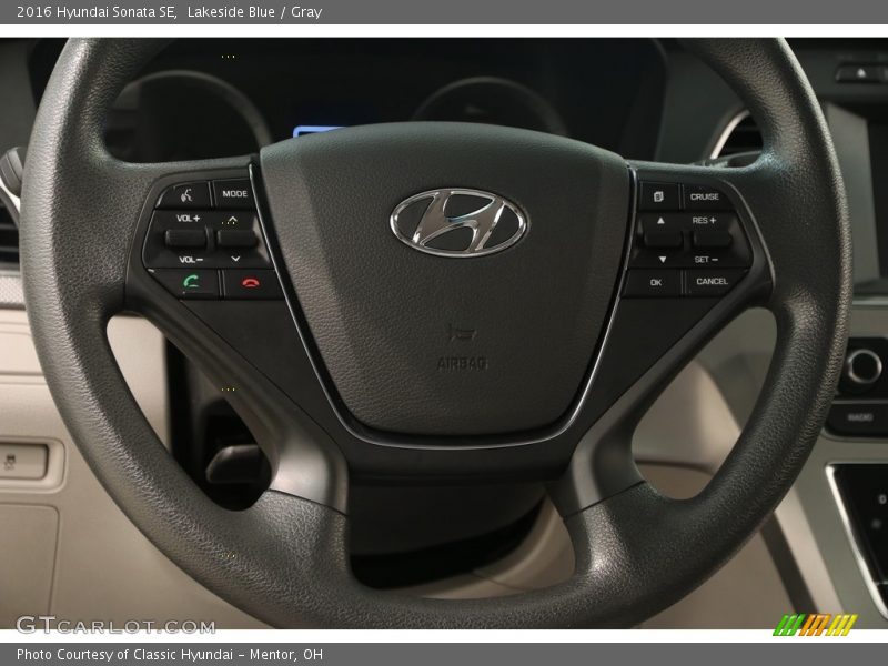 Lakeside Blue / Gray 2016 Hyundai Sonata SE