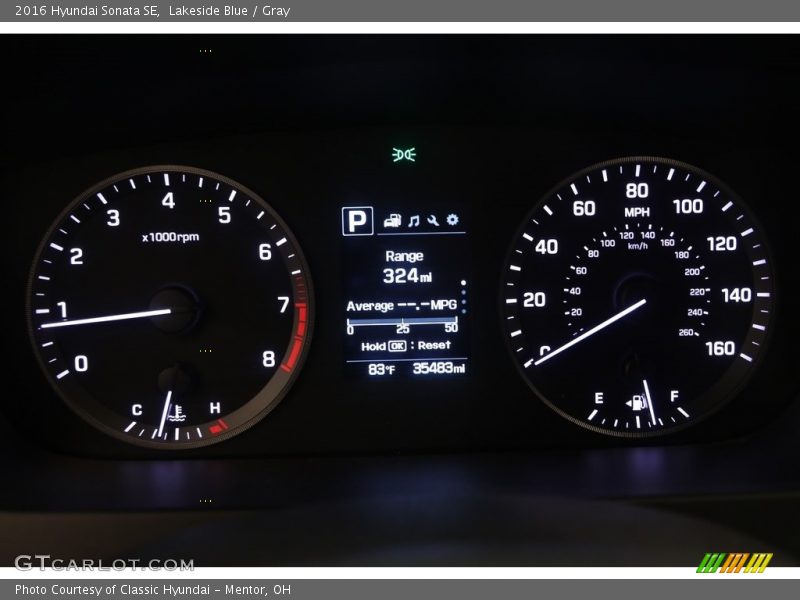 Lakeside Blue / Gray 2016 Hyundai Sonata SE