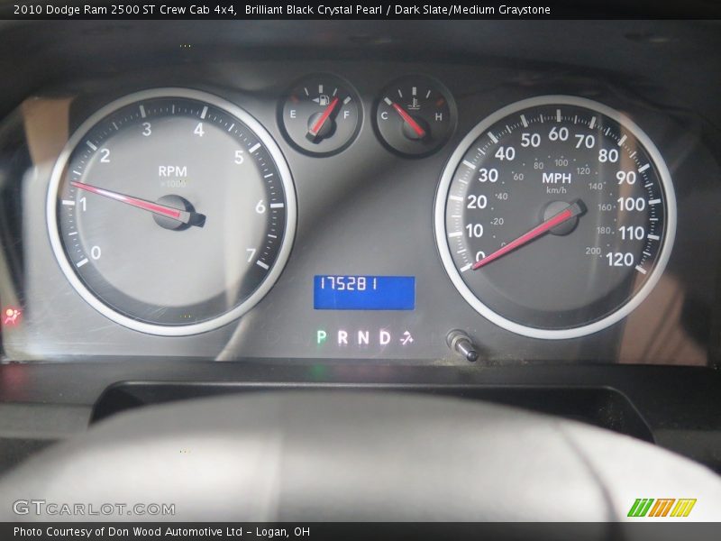 Brilliant Black Crystal Pearl / Dark Slate/Medium Graystone 2010 Dodge Ram 2500 ST Crew Cab 4x4