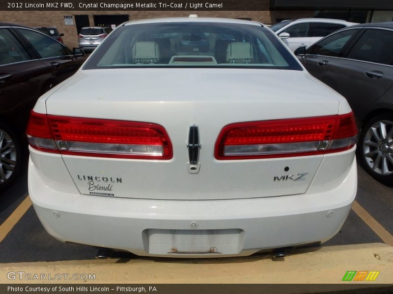 Crystal Champagne Metallic Tri-Coat / Light Camel 2012 Lincoln MKZ FWD