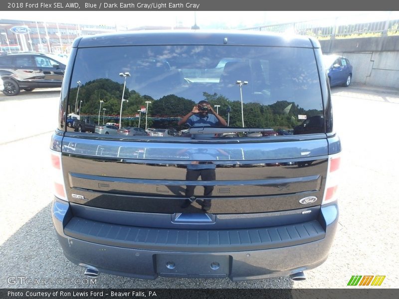 Blue / Dark Earth Gray/Light Earth Gray 2018 Ford Flex SEL AWD