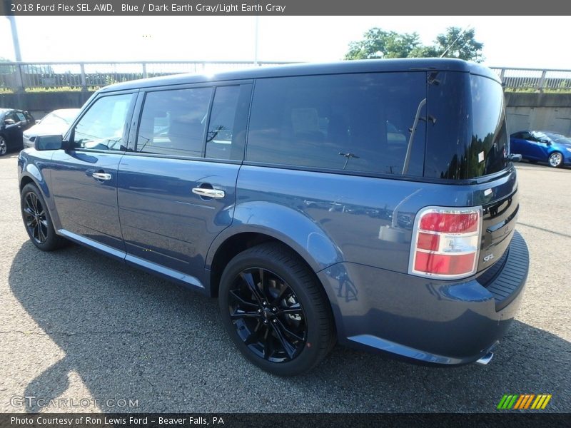 Blue / Dark Earth Gray/Light Earth Gray 2018 Ford Flex SEL AWD