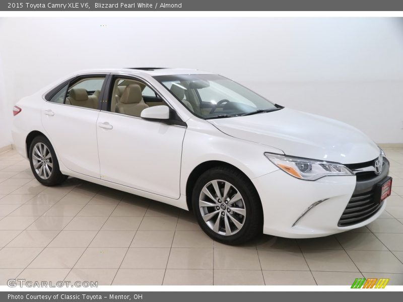  2015 Camry XLE V6 Blizzard Pearl White