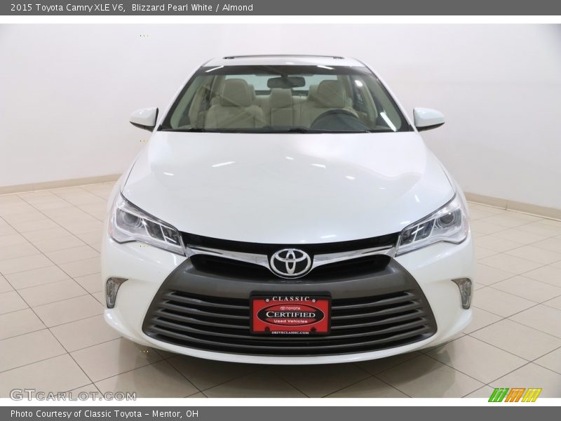 Blizzard Pearl White / Almond 2015 Toyota Camry XLE V6