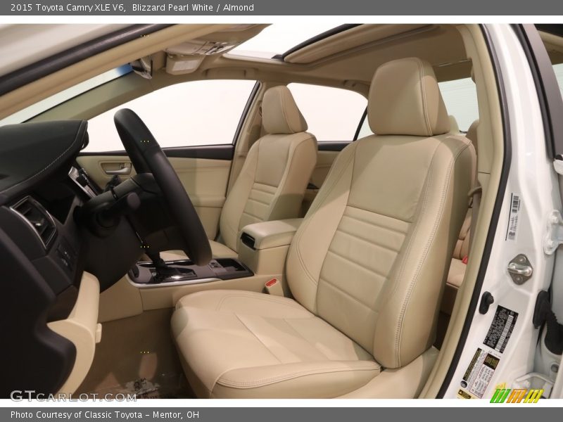 Front Seat of 2015 Camry XLE V6