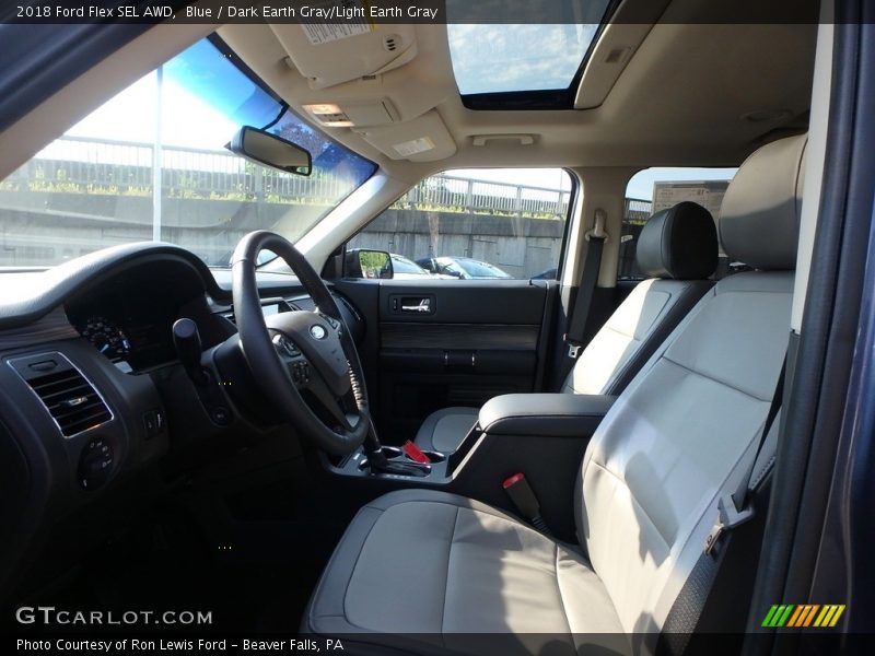 Blue / Dark Earth Gray/Light Earth Gray 2018 Ford Flex SEL AWD