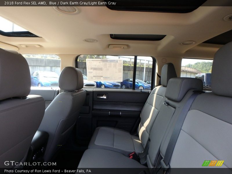 Blue / Dark Earth Gray/Light Earth Gray 2018 Ford Flex SEL AWD