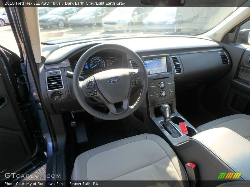 Blue / Dark Earth Gray/Light Earth Gray 2018 Ford Flex SEL AWD