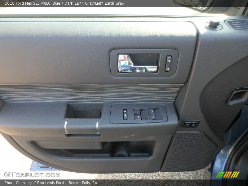 Blue / Dark Earth Gray/Light Earth Gray 2018 Ford Flex SEL AWD