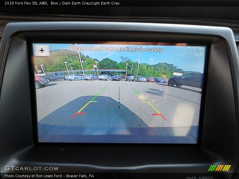 Blue / Dark Earth Gray/Light Earth Gray 2018 Ford Flex SEL AWD