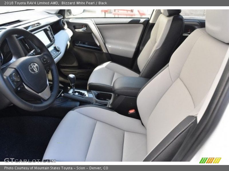 Blizzard White Pearl / Black 2018 Toyota RAV4 Limited AWD