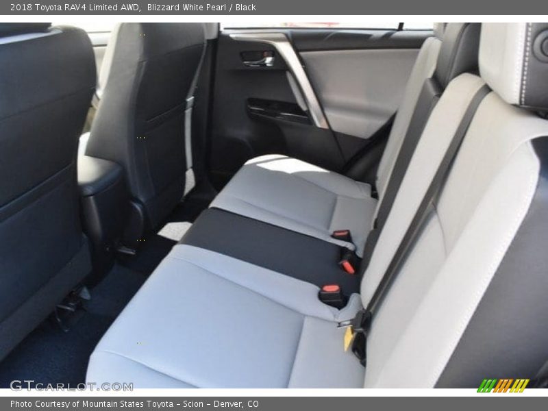 Blizzard White Pearl / Black 2018 Toyota RAV4 Limited AWD