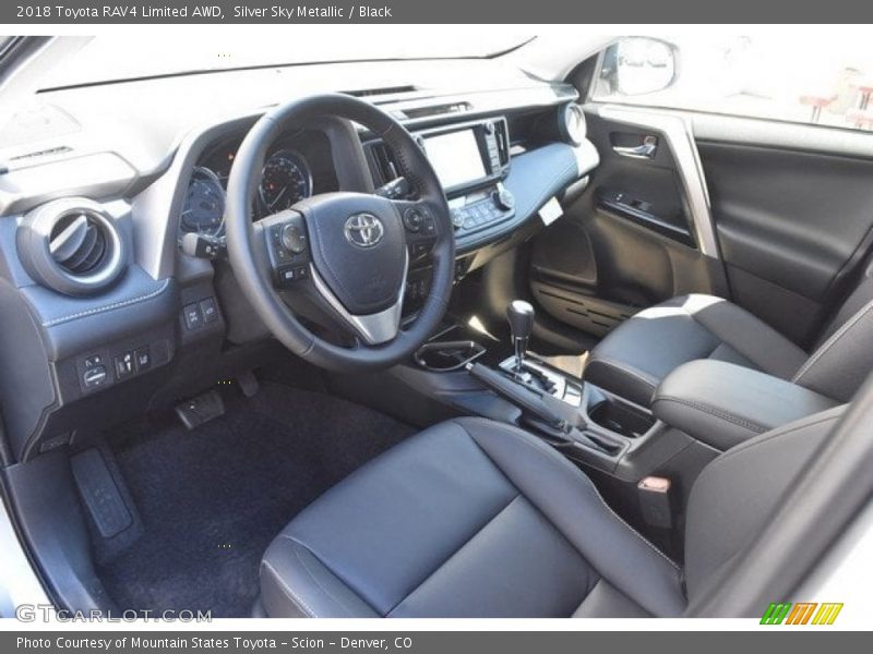 Silver Sky Metallic / Black 2018 Toyota RAV4 Limited AWD