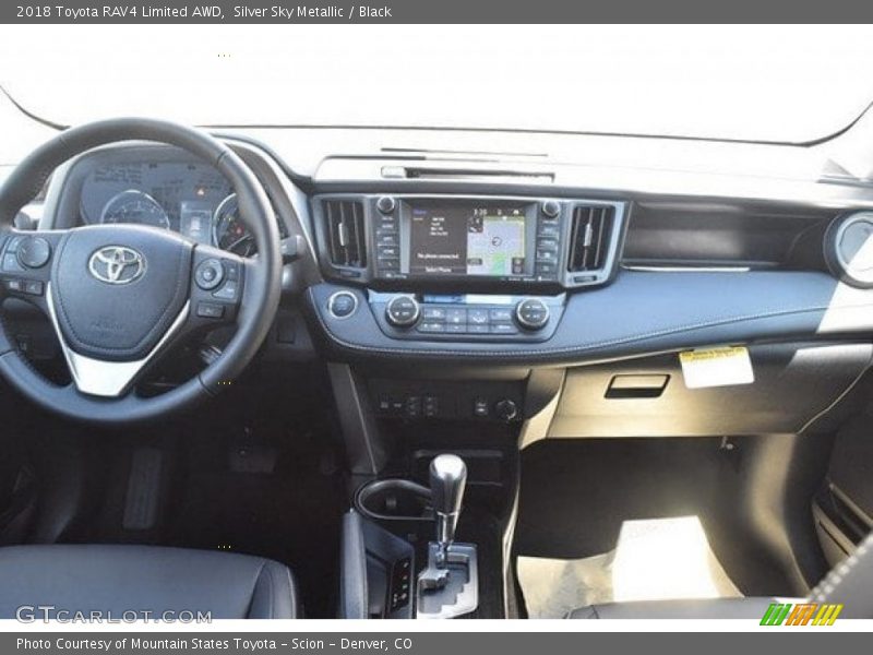 Silver Sky Metallic / Black 2018 Toyota RAV4 Limited AWD