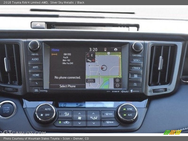 Silver Sky Metallic / Black 2018 Toyota RAV4 Limited AWD