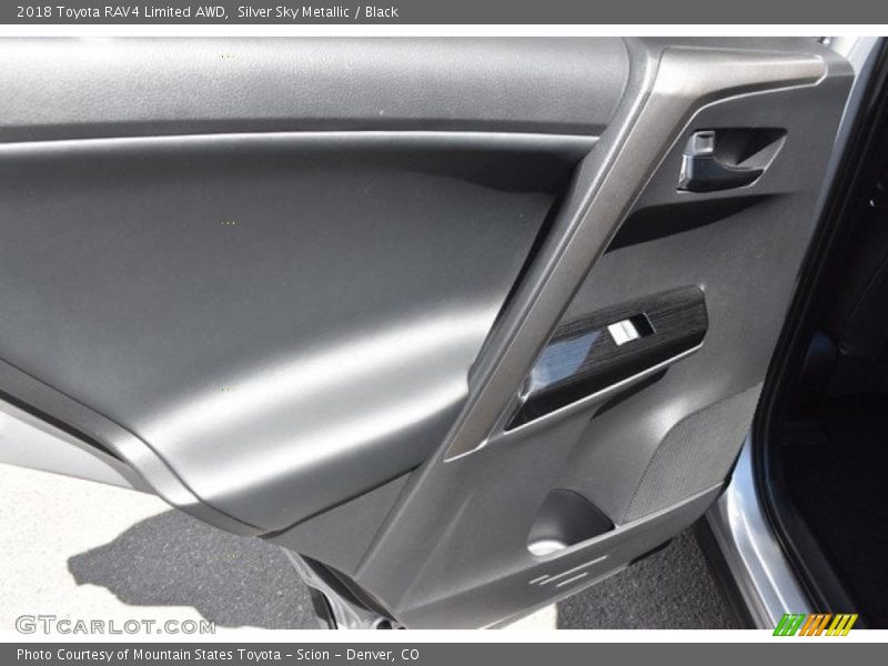 Silver Sky Metallic / Black 2018 Toyota RAV4 Limited AWD