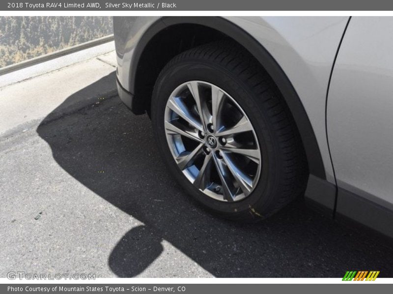 Silver Sky Metallic / Black 2018 Toyota RAV4 Limited AWD