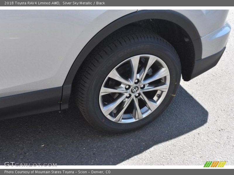 Silver Sky Metallic / Black 2018 Toyota RAV4 Limited AWD