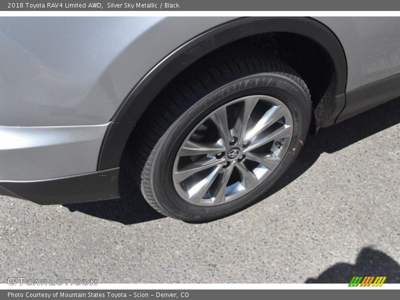 Silver Sky Metallic / Black 2018 Toyota RAV4 Limited AWD