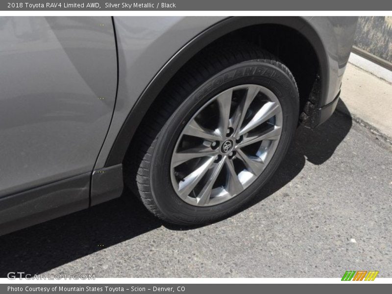 Silver Sky Metallic / Black 2018 Toyota RAV4 Limited AWD