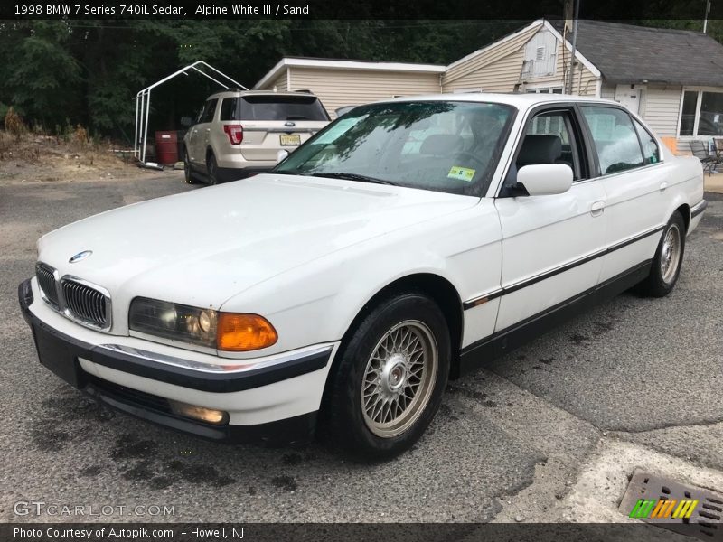 Alpine White III / Sand 1998 BMW 7 Series 740iL Sedan