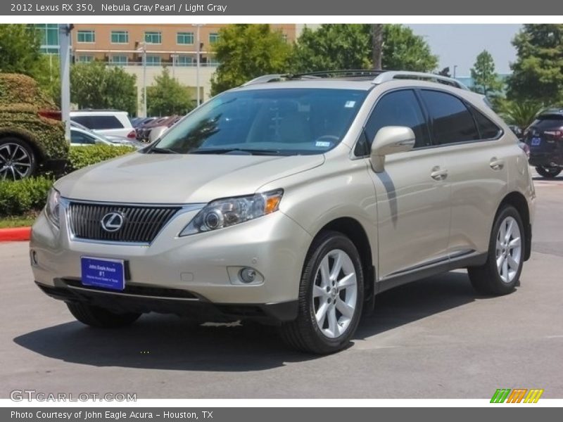 Nebula Gray Pearl / Light Gray 2012 Lexus RX 350