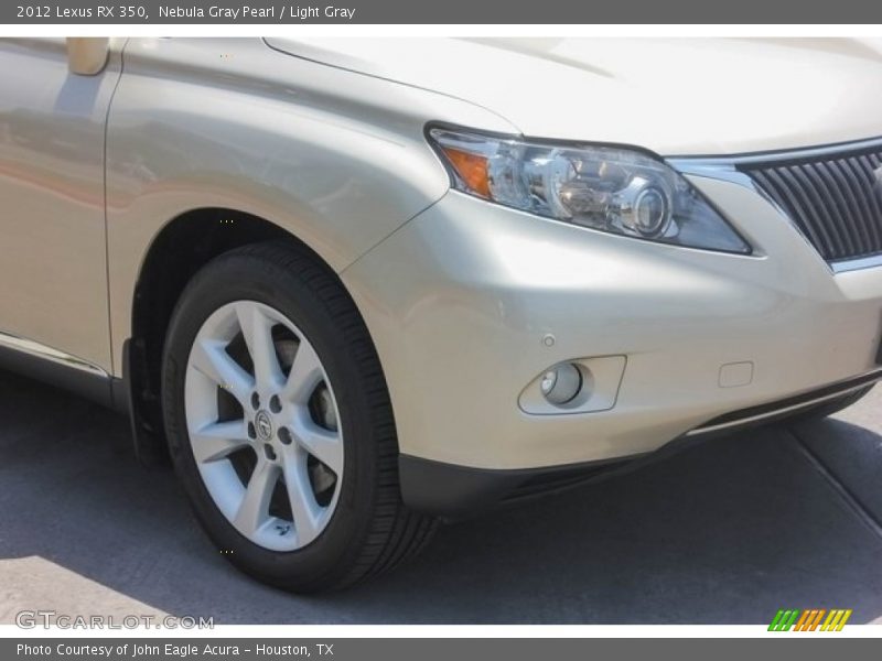 Nebula Gray Pearl / Light Gray 2012 Lexus RX 350
