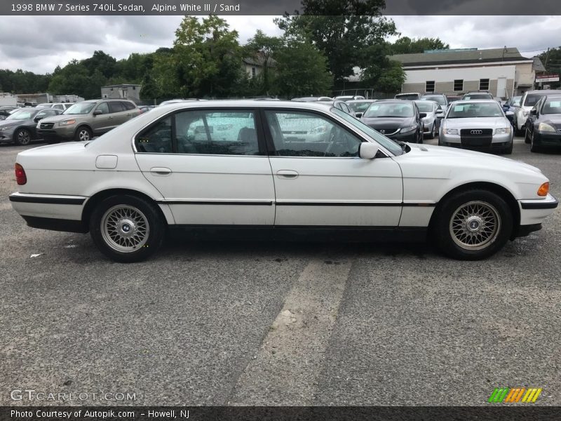 Alpine White III / Sand 1998 BMW 7 Series 740iL Sedan