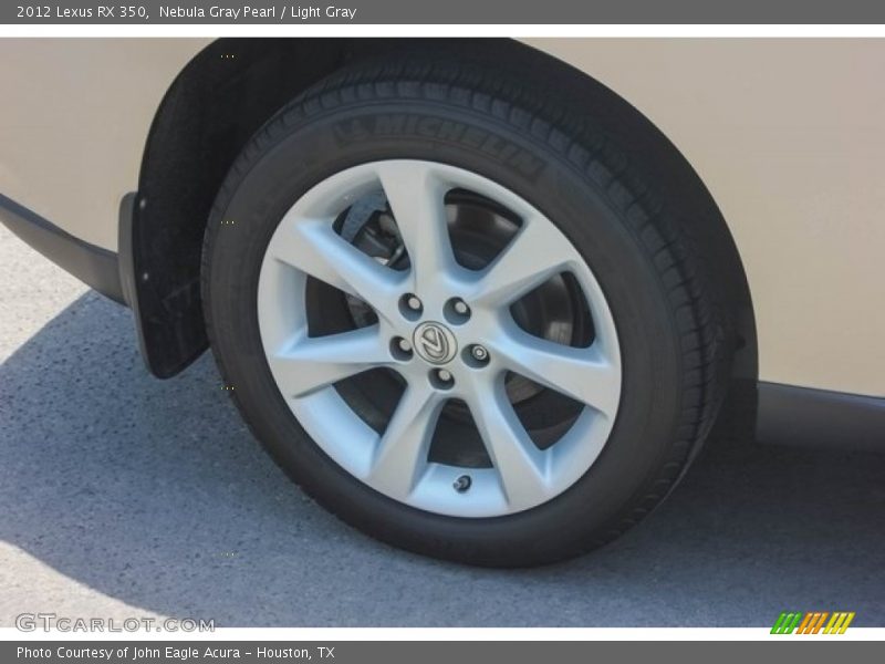 Nebula Gray Pearl / Light Gray 2012 Lexus RX 350