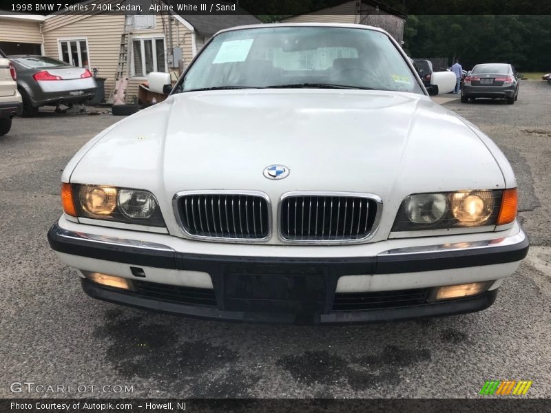 Alpine White III / Sand 1998 BMW 7 Series 740iL Sedan