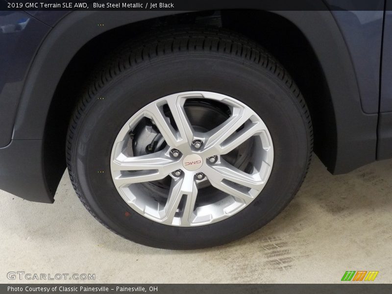 Blue Steel Metallic / Jet Black 2019 GMC Terrain SLE AWD