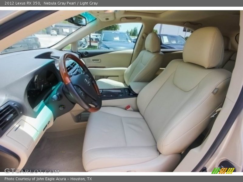Nebula Gray Pearl / Light Gray 2012 Lexus RX 350