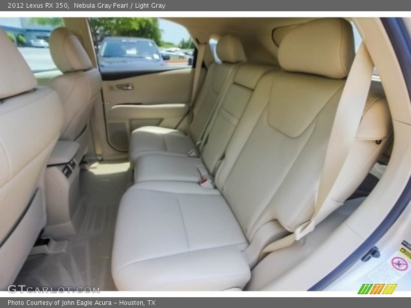 Nebula Gray Pearl / Light Gray 2012 Lexus RX 350