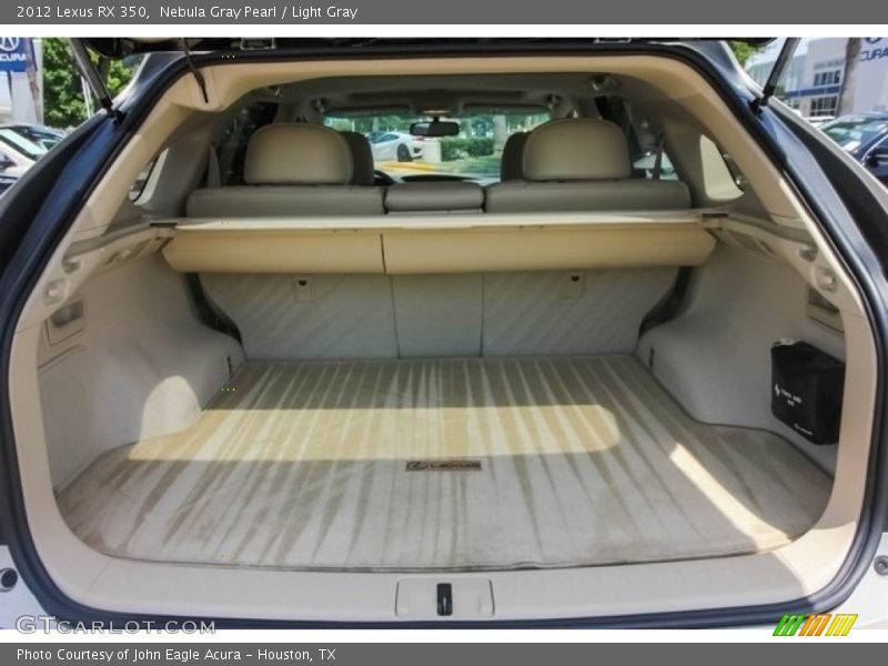 Nebula Gray Pearl / Light Gray 2012 Lexus RX 350