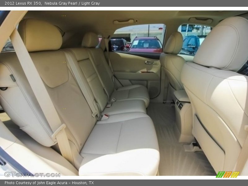 Nebula Gray Pearl / Light Gray 2012 Lexus RX 350
