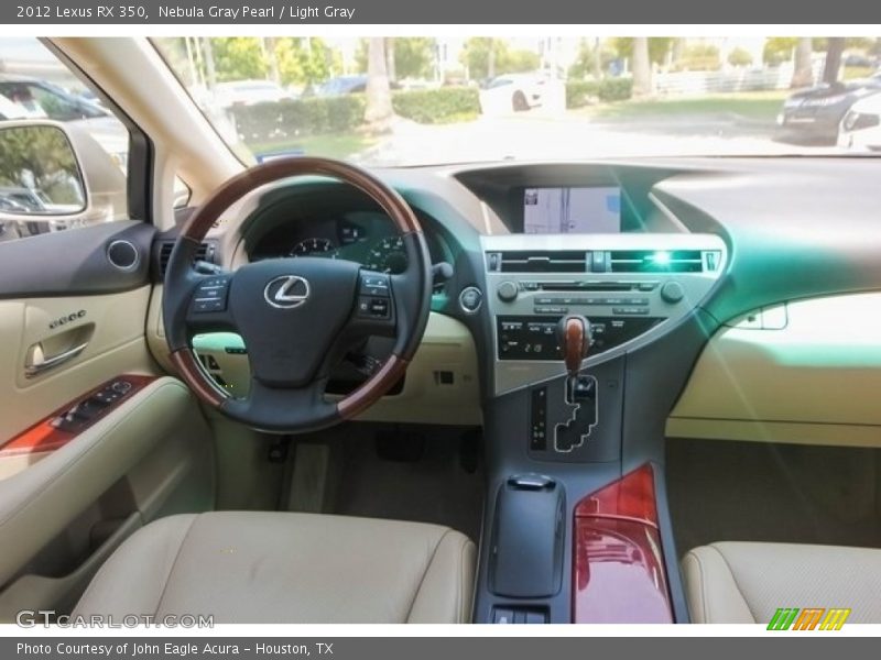 Nebula Gray Pearl / Light Gray 2012 Lexus RX 350