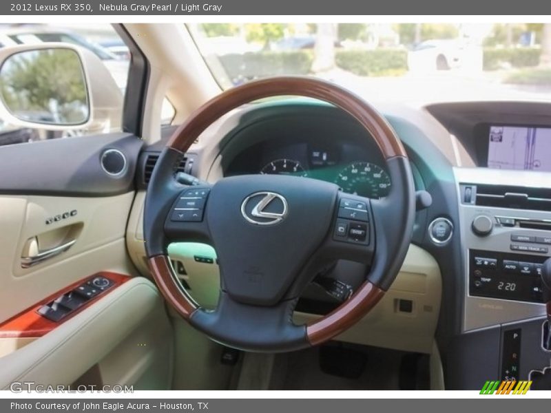 Nebula Gray Pearl / Light Gray 2012 Lexus RX 350