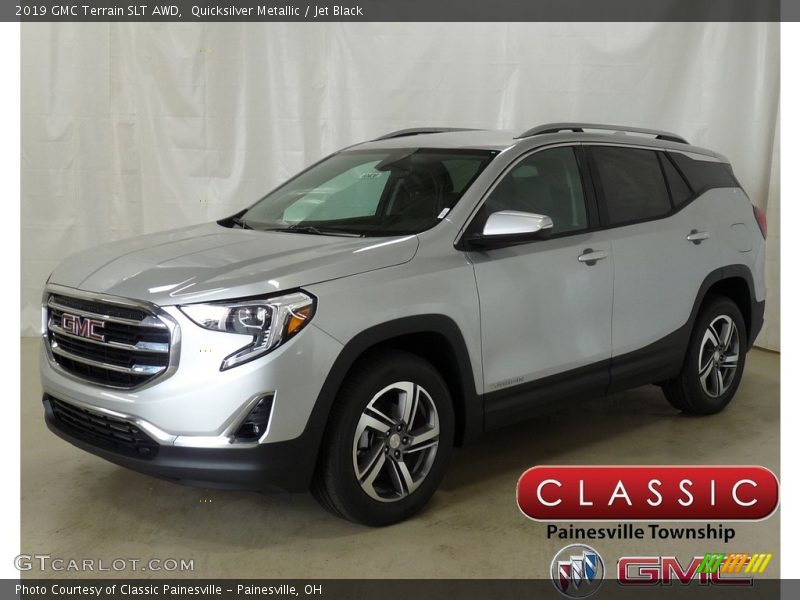 Quicksilver Metallic / Jet Black 2019 GMC Terrain SLT AWD