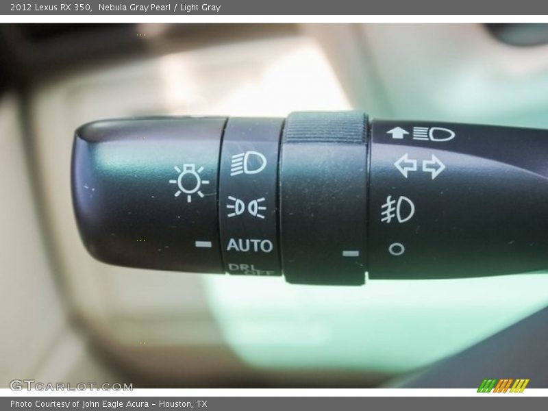 Nebula Gray Pearl / Light Gray 2012 Lexus RX 350