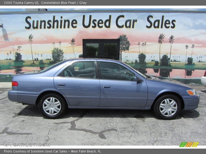 Constellation Blue Pearl / Gray 2000 Toyota Camry LE