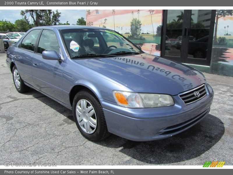 Constellation Blue Pearl / Gray 2000 Toyota Camry LE