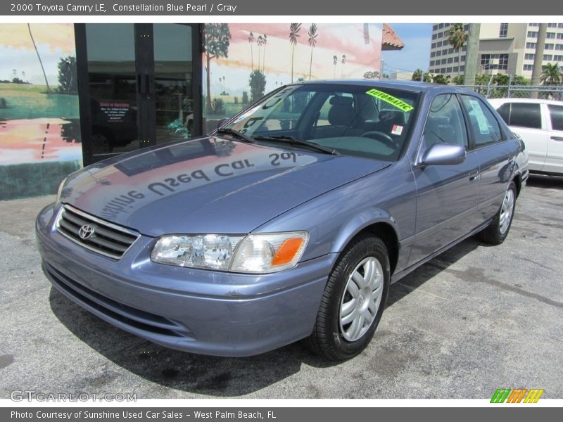 Constellation Blue Pearl / Gray 2000 Toyota Camry LE