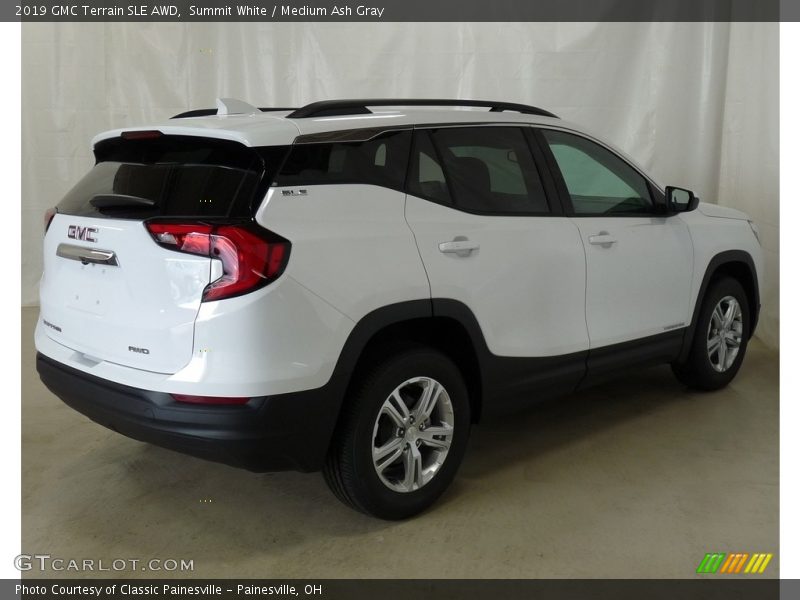 Summit White / Medium Ash Gray 2019 GMC Terrain SLE AWD