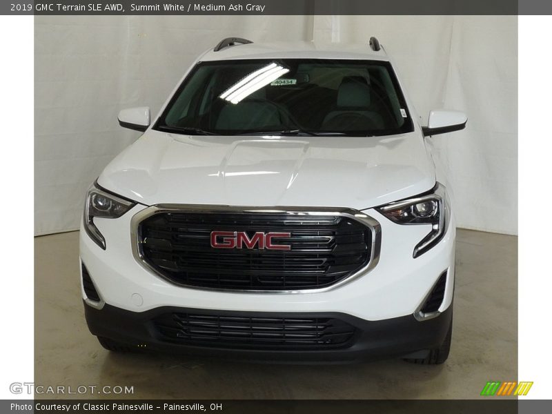 Summit White / Medium Ash Gray 2019 GMC Terrain SLE AWD
