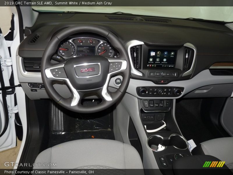 Summit White / Medium Ash Gray 2019 GMC Terrain SLE AWD