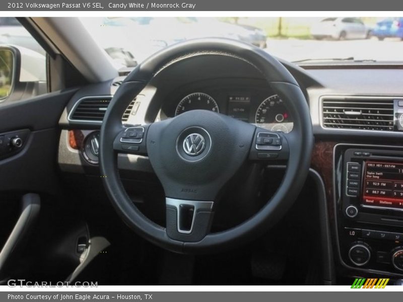 Candy White / Moonrock Gray 2012 Volkswagen Passat V6 SEL